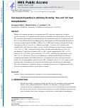 Cover page: Sex‐based disparities in delisting for being “too sick” for liver transplantation