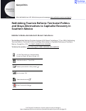 Cover page of Rethinking Tourism Reform: Territorial Politics and Maya Alternatives to Capitalist Recovery in Southern Mexico