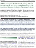 Cover page: OPT3 Is a Component of the Iron-Signaling Network between Leaves and Roots and Misregulation of OPT3 Leads to an Over-Accumulation of Cadmium in Seeds
