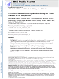 Cover page: Association between neurocognitive functioning and suicide attempts in U.S. Army Soldiers