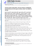 Cover page: Lifestyle and the aging brain: interactive effects of modifiable lifestyle behaviors and cognitive ability in men from midlife to old age