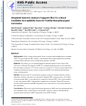 Cover page: Integrated Genomic Analysis Suggests MLL3 Is a Novel Candidate Susceptibility Gene for Familial Nasopharyngeal Carcinoma