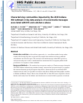 Cover page: Characterising communities impacted by the 2015 Indiana HIV outbreak: A big data analysis of social media messages associated with HIV and substance abuse