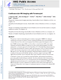 Cover page: Cardiovascular MRI with ferumoxytol