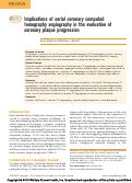 Cover page: Implications of serial coronary computed tomography angiography in the evaluation of coronary plaque progression.
