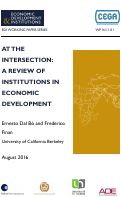 Cover page of At the Intersection: A Review of Institutions in Economic Development