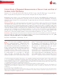 Cover page: Cohort Study of Repeated Measurements of Serum Urate and Risk of Incident Atrial Fibrillation