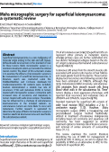 Cover page: Mohs micrographic surgery for superficial leiomyosarcoma: a systematic review