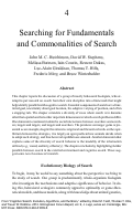 Cover page: Searching for fundamentals and commonalities of search