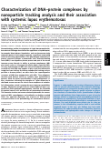 Cover page: Characterization of DNA–protein complexes by nanoparticle tracking analysis and their association with systemic lupus erythematosus