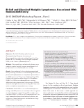 Cover page: B-Cell and Classical Hodgkin Lymphomas Associated With Immunodeficiency: 2015 SH/EAHP Workshop Report-Part 2.