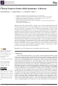 Cover page: Clinical Trials in Prader–Willi Syndrome: A Review