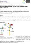 Cover page: Interaction of histone H4 with Cse4 facilitates conformational changes in Cse4 for its sumoylation and mislocalization.