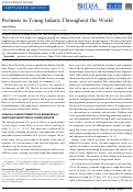 Cover page: Pertussis in Young Infants Throughout the World