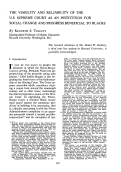 Cover page: The Viability and Reliability of the U.S. Supreme Court as an Institution for Social Change and Progress Beneficial to Blacks