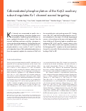 Cover page: Cdk-mediated phosphorylation of the Kvβ2 auxiliary subunit regulates Kv1 channel axonal targeting