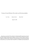 Cover page: Common ground between free-traders and environmentalists