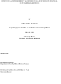 Cover page of Effect Of Law Enforcement Associatiion Bill Positions On Political Outcomes In California