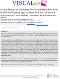 Cover page: A Case Report on Detecting Porcelain Gallbladder form Wall-Echo-Shadow Sign on Point-of-Care Ultrasound