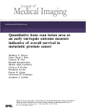 Cover page: Quantitative bone scan lesion area as an early surrogate outcome measure indicative of overall survival in metastatic prostate cancer