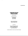 Cover page: Transportation, Stress and Community Psychology