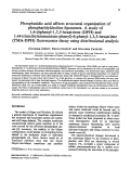 Cover page: Phosphatidic acid affects structural organization of phosphatidylcholine liposomes. A study of 1,6-diphenyl-1,3,5-hexatriene (DPH) and 1-(4-trimethylammonium-phenyl)-6-phenyl,1,3,5-hexatriene (TMA-DPH) fluorescence decay using distributional analysis