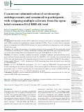 Cover page: Concurrent administration of serotonergic antidepressants and ozanimod in participants with relapsing multiple sclerosis from the open-label extension DAYBREAK trial.