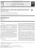 Cover page: Successful treatment of metastatic refractory gestational choriocarcinoma with pembrolizumab: A case for immune checkpoint salvage therapy in trophoblastic tumors