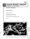 Cover page: The Distribution of Blob Masses