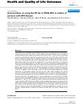 Cover page: Commentary on using the SF-36 or MOS-HIV in studies of persons with HIV disease