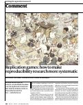 Cover page: Replication games: how to make reproducibility research more systematic