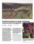 Cover page: Sampling program for grape mealybugs improves pest management
