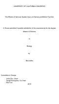 Cover page: The Effects of Nervous System Injury on Sensory and Motor Function