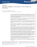 Cover page: Estimation of eligibility for and response to CAR-T therapy in the United States