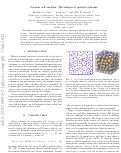 Cover page: Voronoi cell analysis: The shapes of particle systems