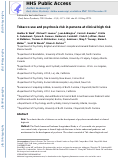 Cover page: Tobacco use and psychosis risk in persons at clinical high risk.