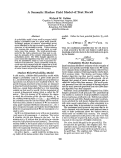 Cover page: A Semantic Markov Field Model of Text Recall