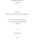 Cover page: Insidious Power: The Structure of Community College Course Placement Counseling