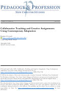 Cover page: Collaborative Teaching and Creative Assignments Using Contemporary Adaptation