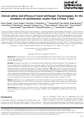 Cover page: Clinical safety and efficacy of novel antifungal, fosmanogepix, for the treatment of candidaemia: results from a Phase 2 trial.