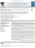 Cover page: Complex adaptive systems-based framework for modeling the health impacts of climate change.