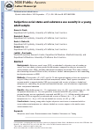 Cover page: Subjective Social Status and Substance Use Severity in a Young Adult Sample