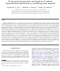 Cover page: X-ray spectromicroscopic investigation of natural organochlorine distribution in weathering plant material