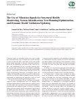 Cover page: The Use of Vibration Signals for Structural Health Monitoring, System Identification, Test Planning/Optimization, and Dynamic Model Validation/Updating