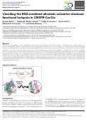 Cover page: Unveiling the RNA-mediated allosteric activation discloses functional hotspots in CRISPR-Cas13a.