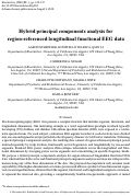 Cover page: Hybrid principal components analysis for region-referenced longitudinal functional EEG data.