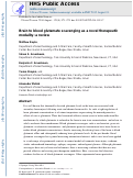 Cover page: Brain to blood glutamate scavenging as a novel therapeutic modality: a review