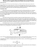 Cover page: Review of the Laguerre-Gaussian Mode Conversion Process