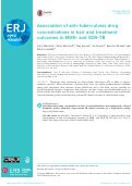 Cover page: Association of anti-tuberculosis drug concentrations in hair and treatment outcomes in MDR- and XDR-TB