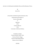 Cover page: Advances in Combining Generalizability Theory and Item Response Theory